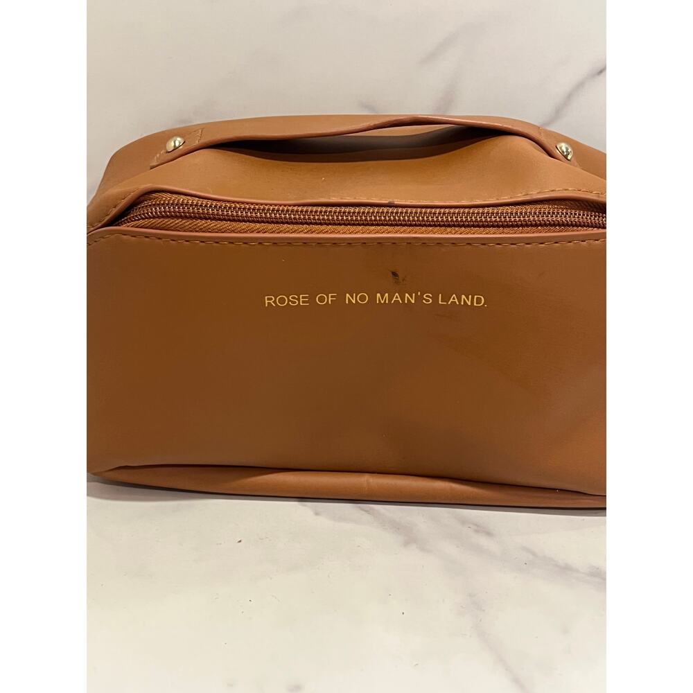 Rose of No Man's Land Beauty Bag Cosmetic Travel Toiletry Multi Pocket Brown - Picture 7 of 9